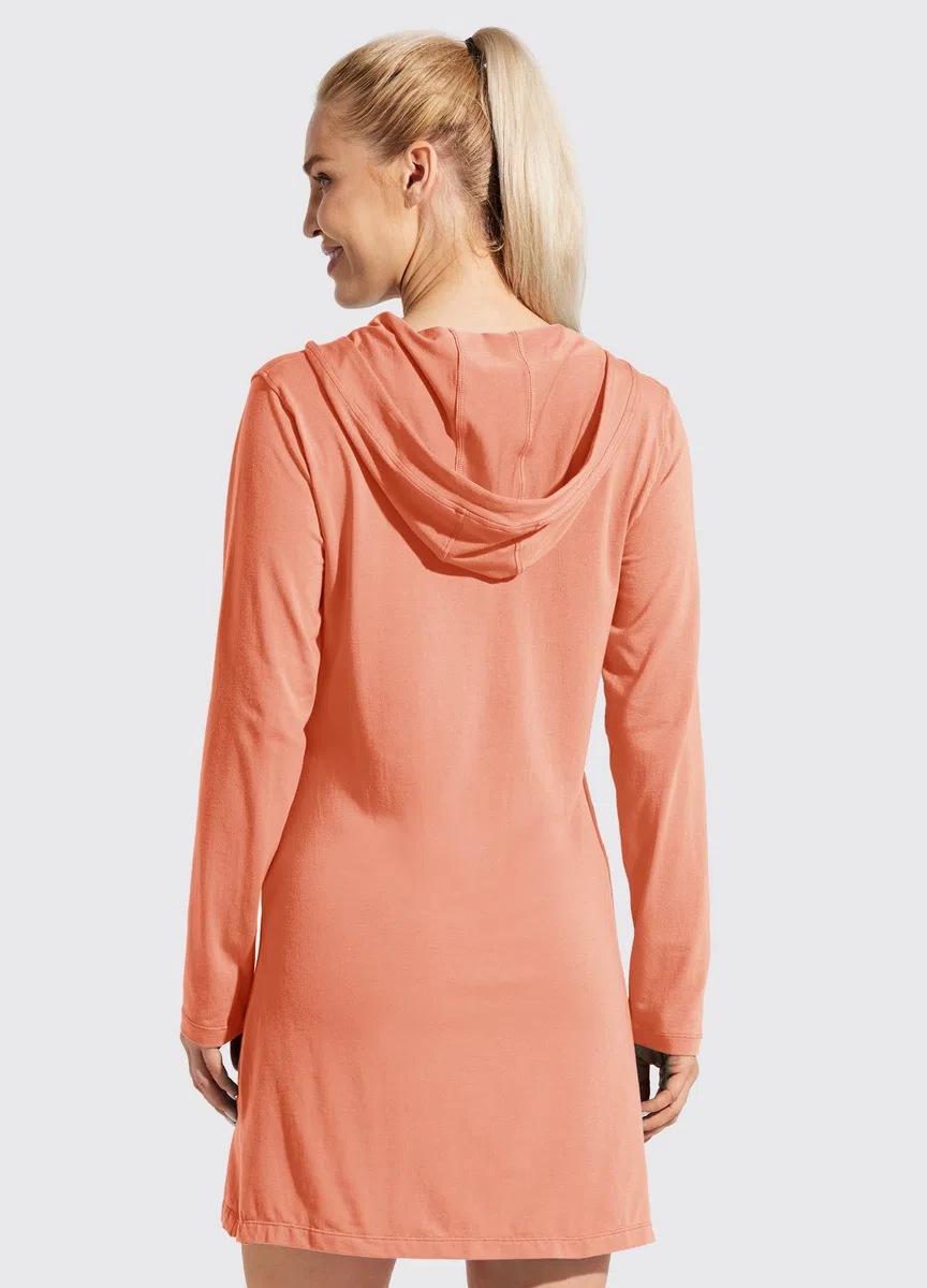 Willit Sudadera ligera con capucha para mujer, con protección solar UPF 50+, de manga larga, para senderismo, pesca, al aire libre
