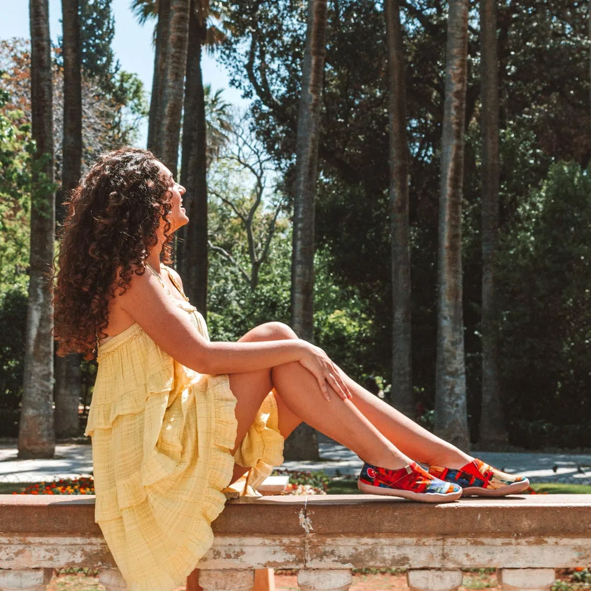 UIN Mocasines de Lona para Mujer, para Primavera Verano, Zapatos de Viaje Pintados, Verano Planos Mujer, Multicolor, Flor