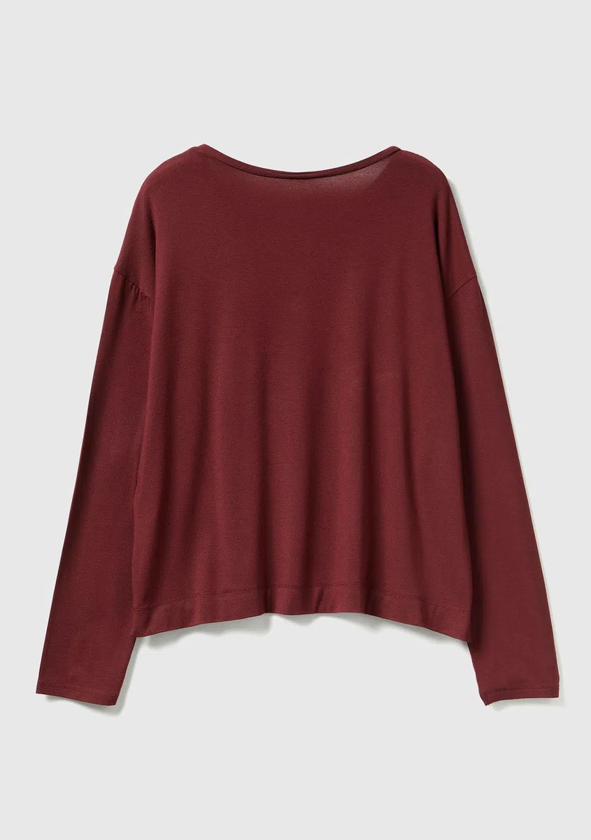United Colors of Benetton Maglia G/C M/L 36mx3m07b Camiseta de Pijama Mujer