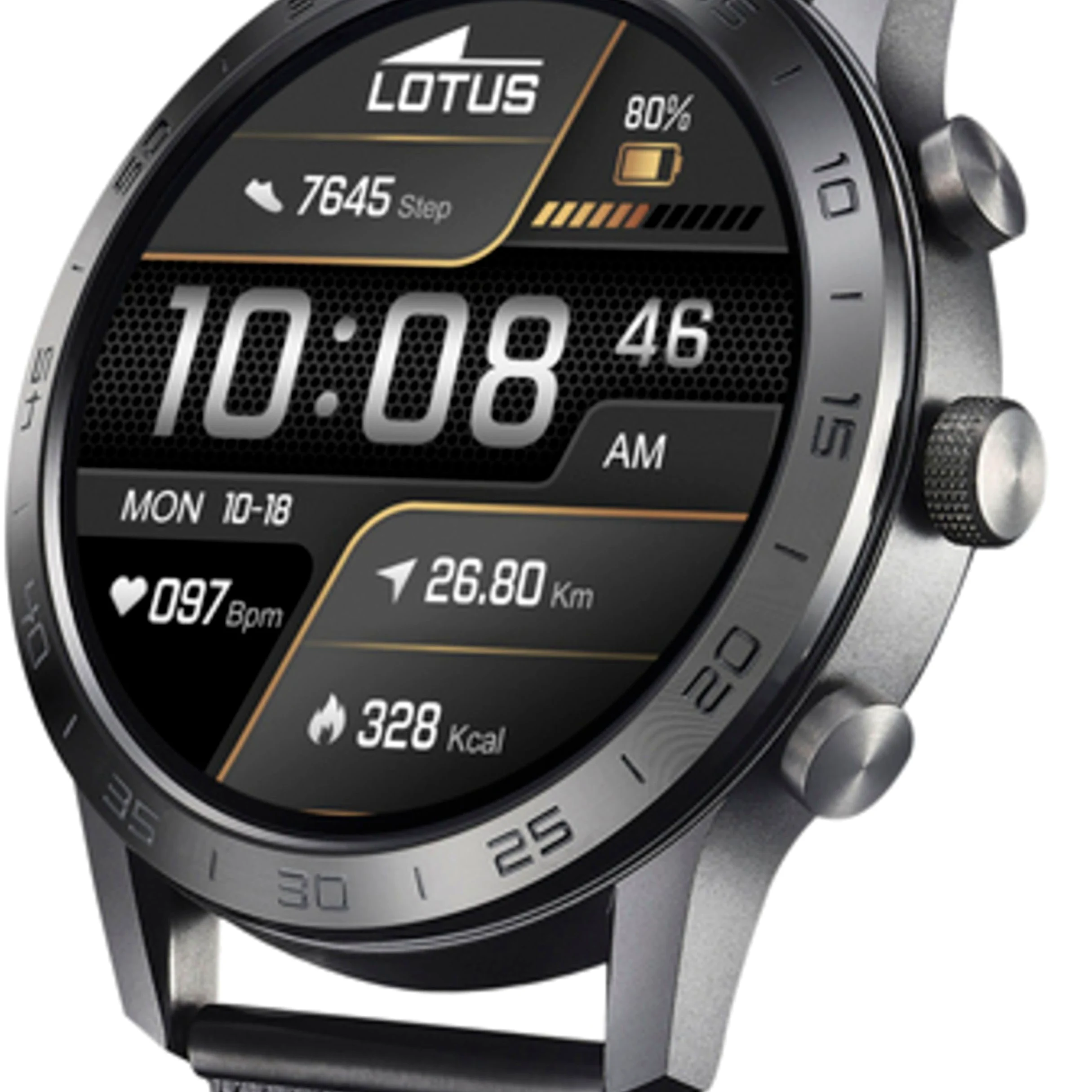 LOTUS Reloj Hombre 50048/1 Smartwatch Caja de Aleacion de Zinc Negro Correa de Acero Inoxidable 316l Negro