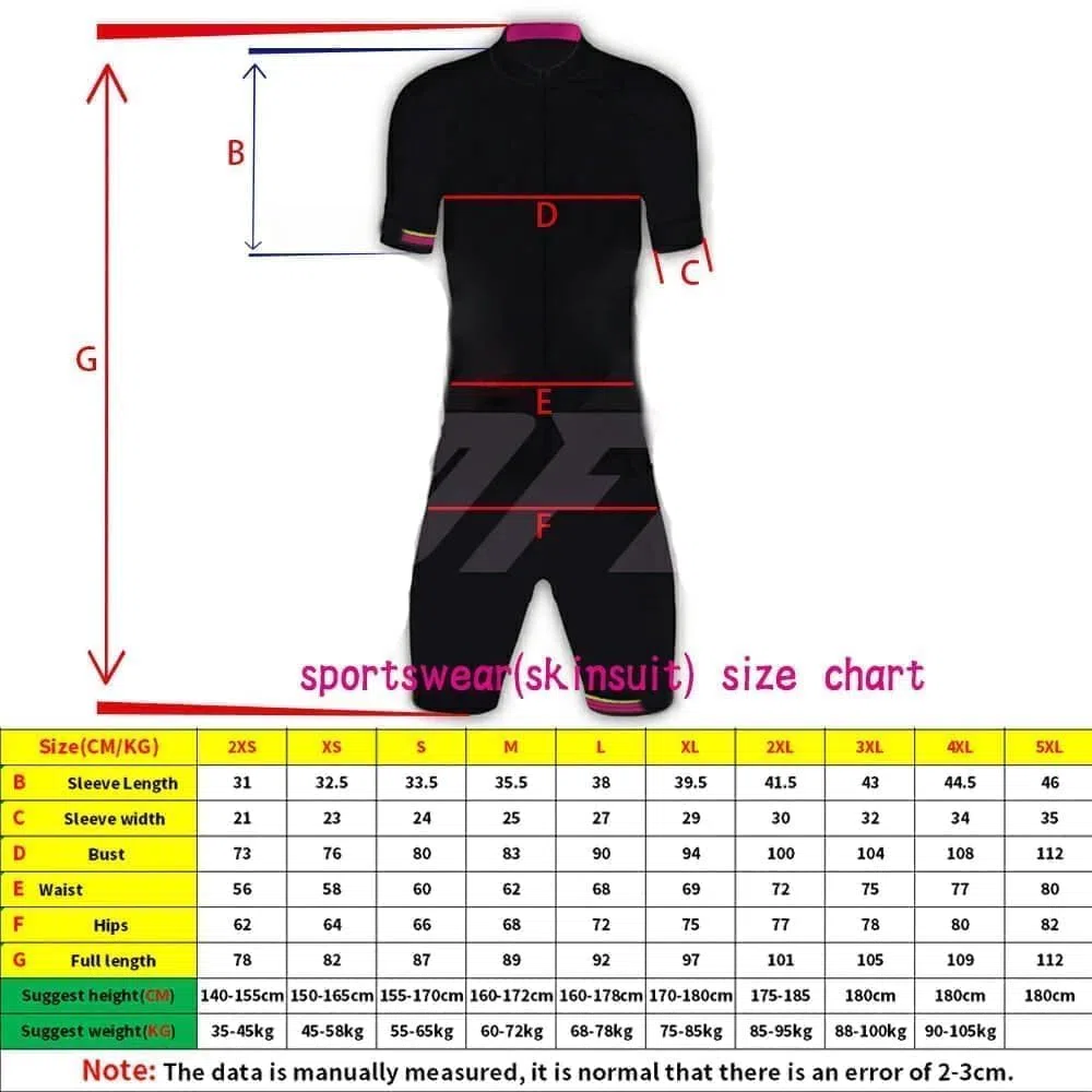 Traje de ciclismo para mujer, triatlón, carreras, camiseta de una pieza, traje de ciclismo ajustado de manga corta, traje de ciclismo con almohadilla de gel, XS-3XL