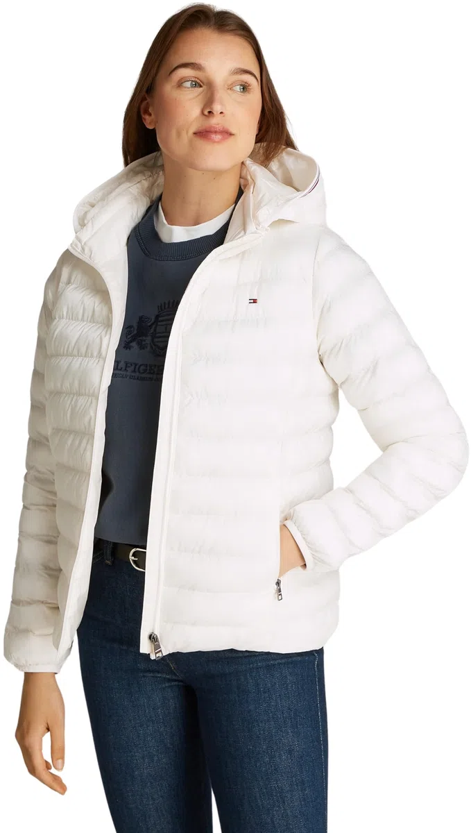 Tommy Hilfiger Mujer Cazadora Padded Global Stripe Jacket Cazadora de entretiempo