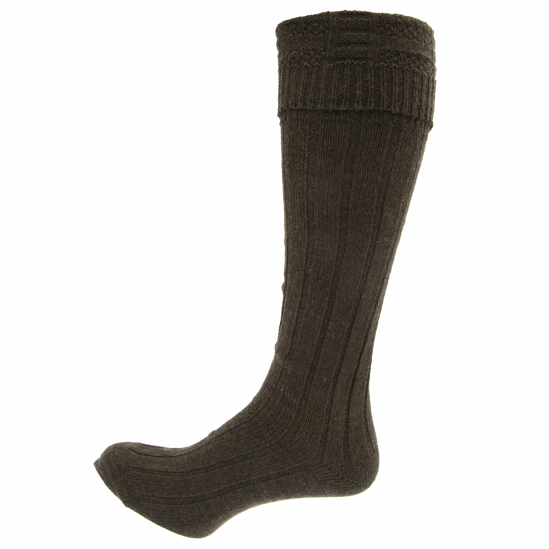 Calcetienes altos falda escocesa de lana Modelo Scottish Highland hombre caballero (1 par)