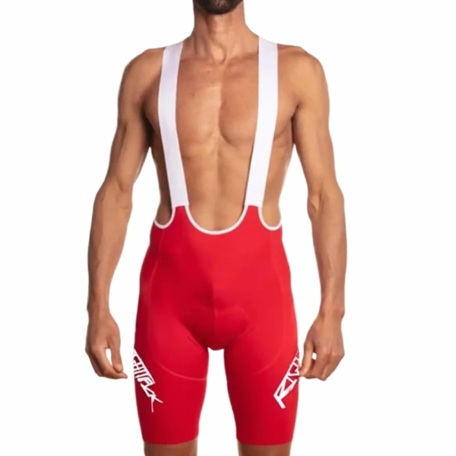 Culotte Ciclismo Hombre Pantalones Cortos de Ciclismo de con Tirantes Rojos y Blancos y Gruesos de Verano Transpirables con Acolchado de Gel 20D for Ciclismo Masculino Ropa Ciclismo Hombre