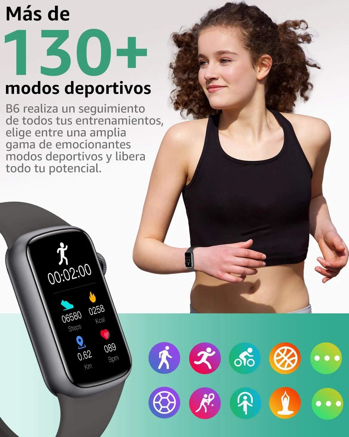 Reloj Inteligente Hombre Mujer, 1.47" Smartwatch con Notificaciones, Monitor de Sueño, 137+ Modos Deportivos, IP68 Impermeable, Pulsera Actividad para Android iOS