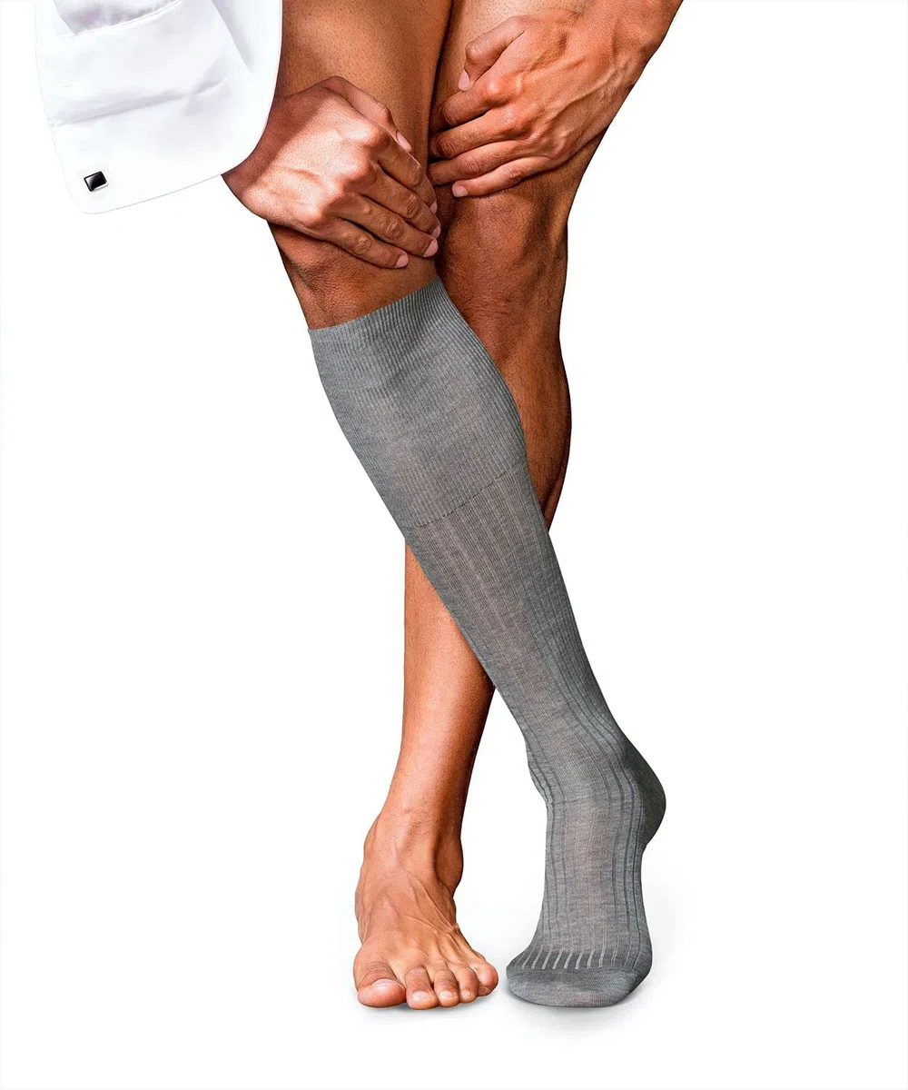 FALKE No. 10 Pure Fil d´Écosse Hombre Minimedias con algodón egipcio karnak