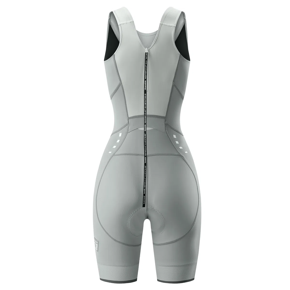 Santic Traje de triatlón acolchado para mujer, traje de triatlón de una pieza, sin mangas, tri-traje de bicicleta, traje skinnsuit de secado rápido que adelgaza traje de ciclismo