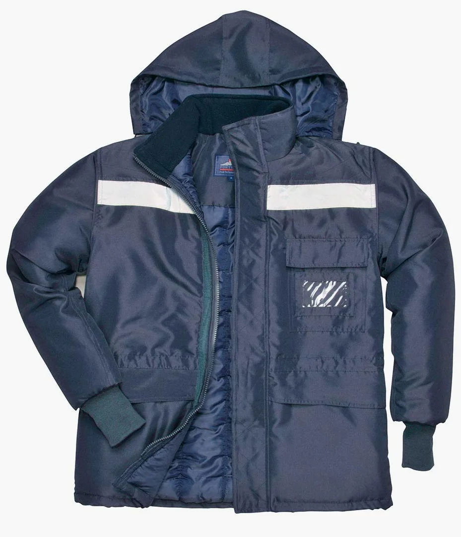 Portwest Chaqueta Coldstore, Tamaño: XL, Color: Marino, CS10NARXL