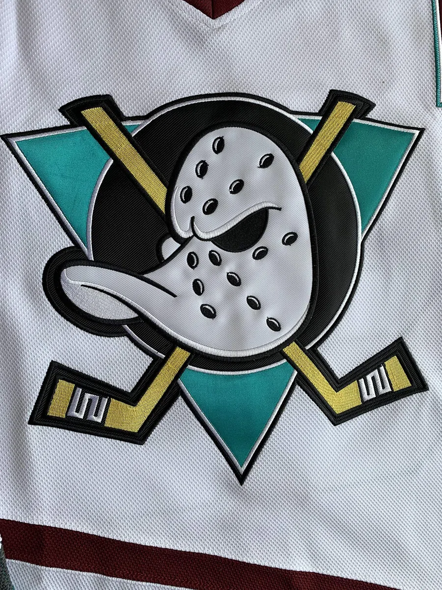 Hombres Mighty Ducks 33 Greg Goldberg 96 Charlie Conway 99 Adam Banks - Camisetas de hockey sobre hielo