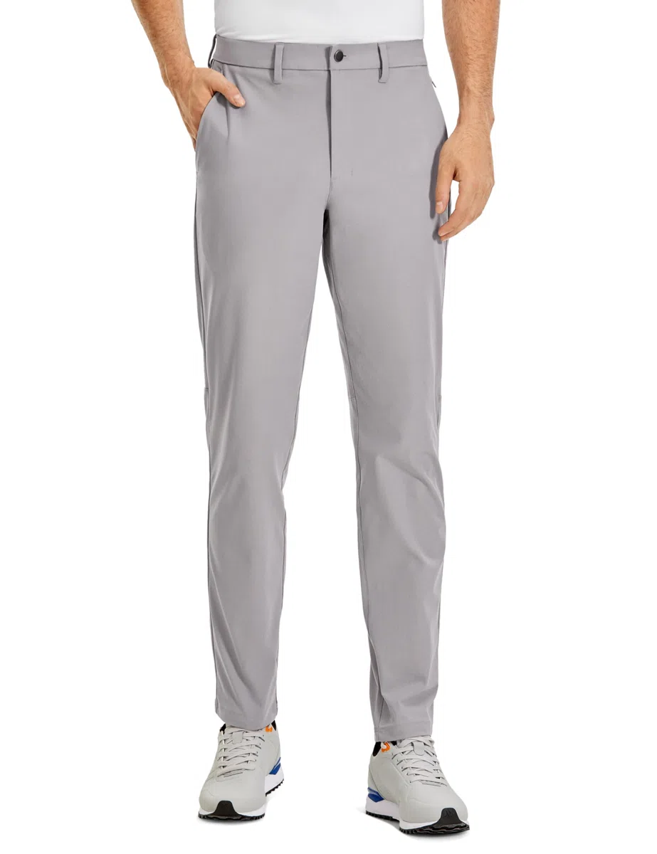 CRZ YOGA Hombre Pantalones de Golf Cómodos Todo el Día Secado Rápido Ligeros Informales de Trabajo con Bolsillos - 76/81/86cm