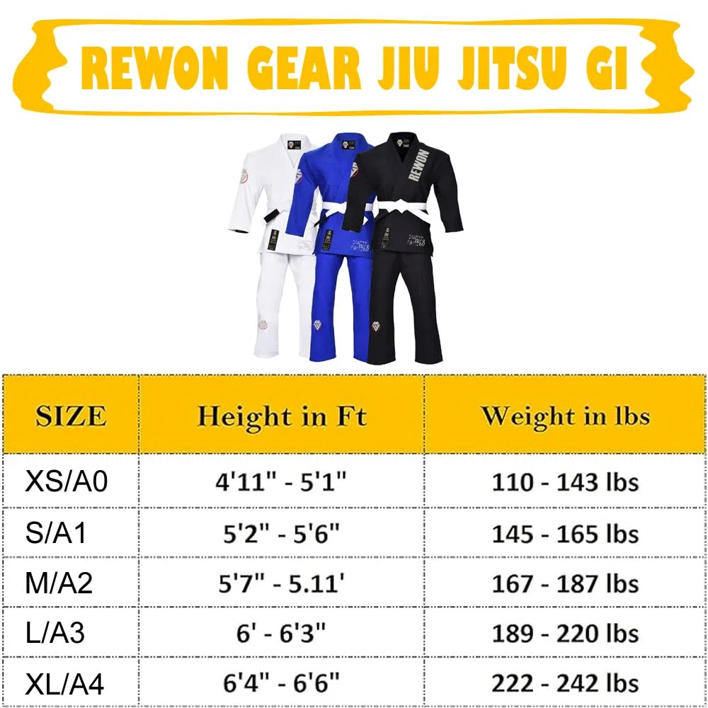 Kimono Jiu Jitsu, BJJ Gi Premium ligero Jiu Jitsu uniforme para hombres mujeres de mma artes marciales entrenamiento