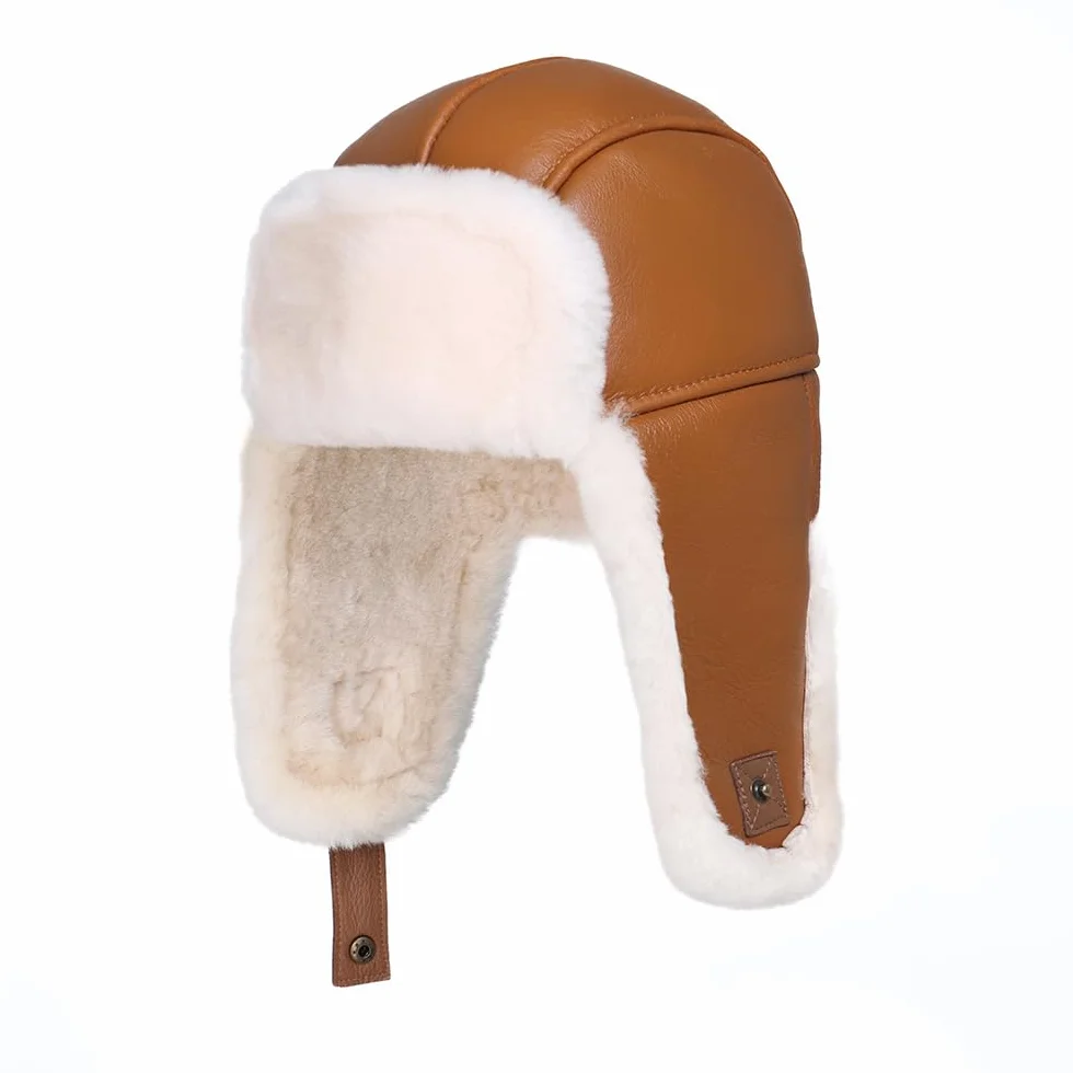 Sombrero de Trampero Unisex,Cálido Gorro de Aviador Ruso,Sombrero de Piel térmica en Invierno