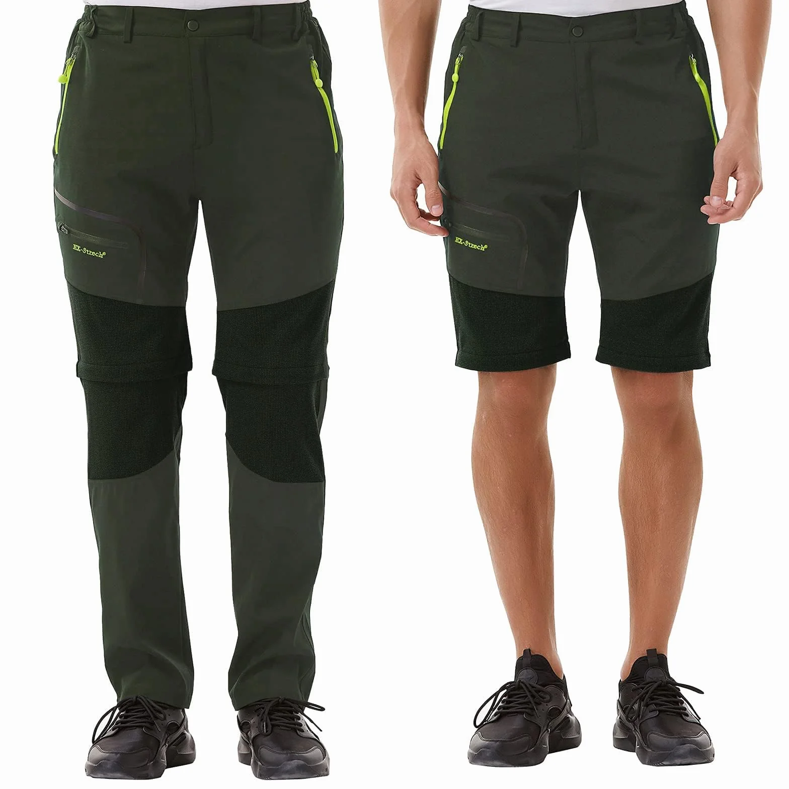ZOEREA Pantalones Aire Libre de Hombre Convertible Pantalones Cortos Trekking Montaña Escalada Senderismo Secado Rápido Pantalón Funcionales