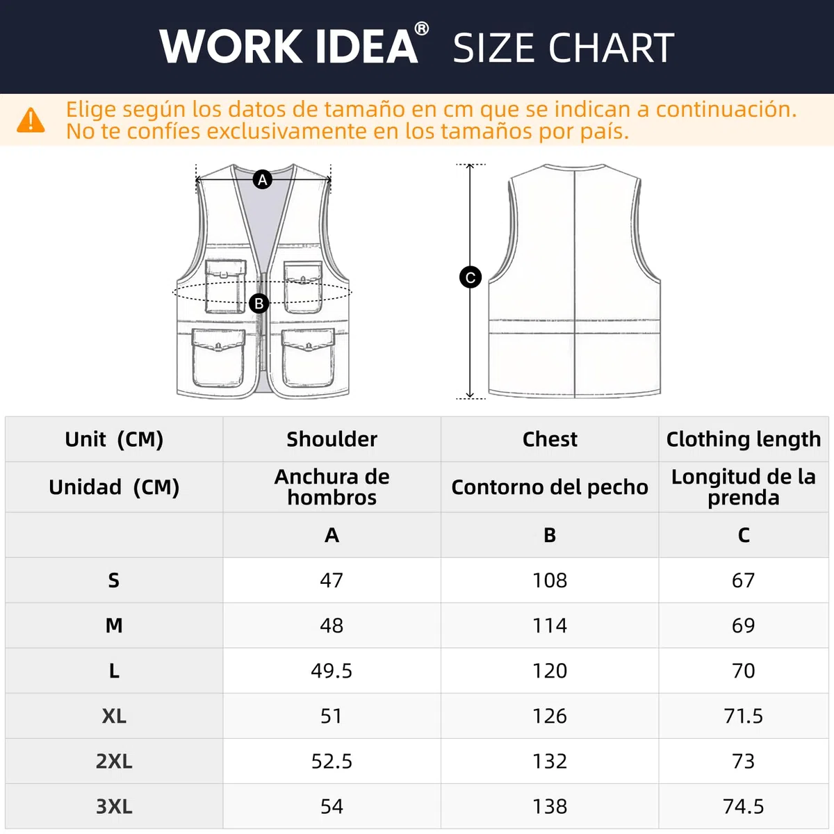 WORK IDEA Chaleco de trabajo al aire libre para hombre, chaleco de pesca multibolsillo, chaleco de campo ligero, chaleco de camuflaje, chaleco multifunción de verano, chaleco de pesca transpirable