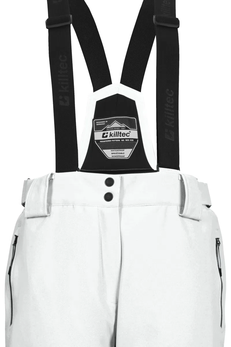 Killtec Ksw 249 Wmn Ski Pnts_erielle - Pantalones de esquí/Pantalones funcionales con Tirantes Desmontables, protección de los Bordes y protección contra la Nieve Mujer