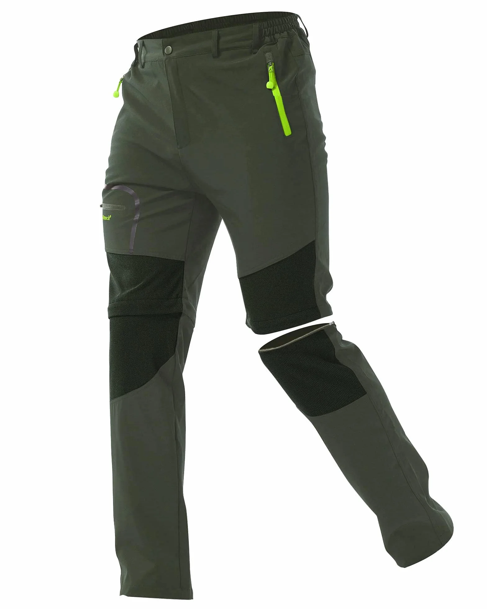 ZOEREA Pantalones Aire Libre de Hombre Convertible Pantalones Cortos Trekking Montaña Escalada Senderismo Secado Rápido Pantalón Funcionales