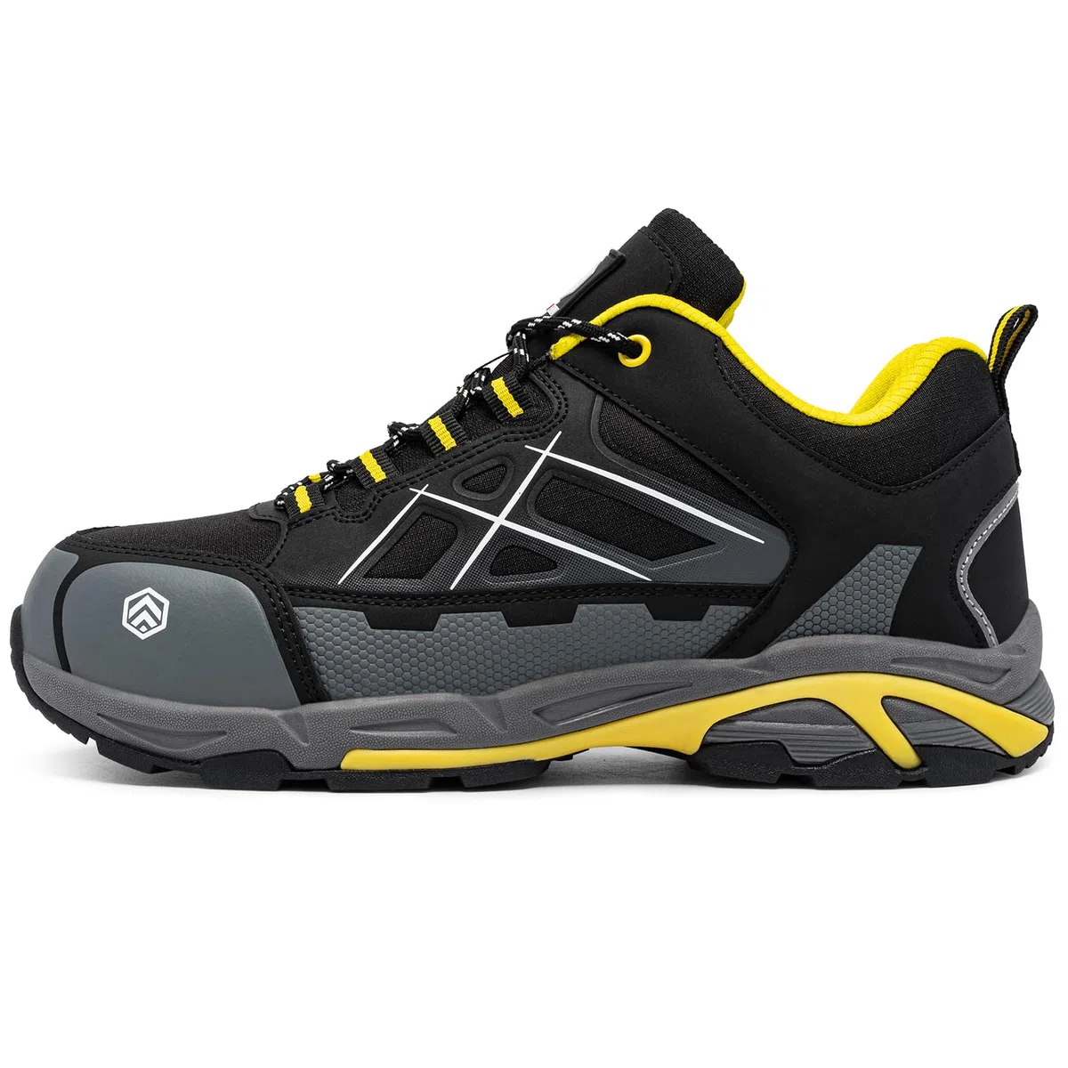 LARNMERN Zapatos de Seguridad Hombre Antiestático Punta de Acero SRC Antideslizante Transpirable