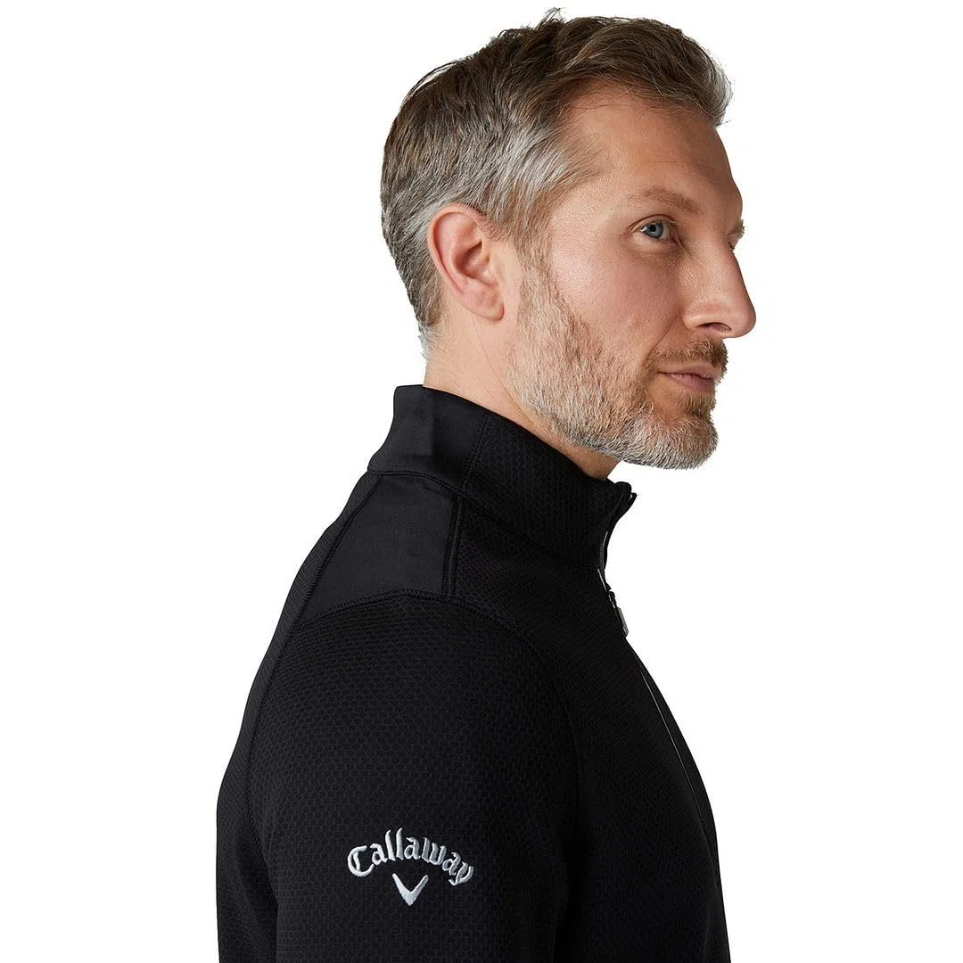 Callaway Golf Suéter Textura Hexagonal Hombre - Caviar - XL