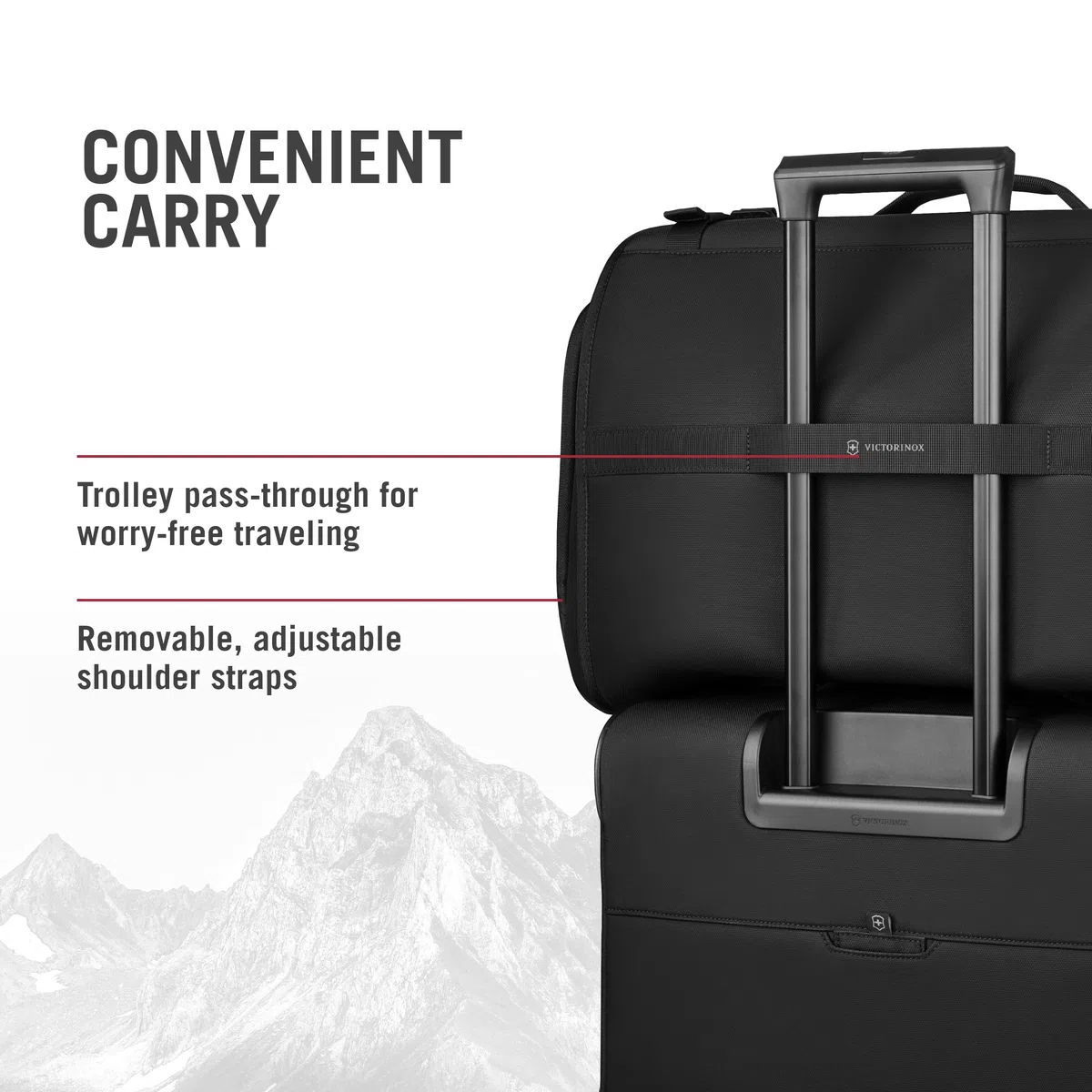 Victorinox Crosslight Garment Bag, Equipaje de Viaje, Portatrajes, Mujer/Hombre, 28 x 56 x 36 cm, Negro