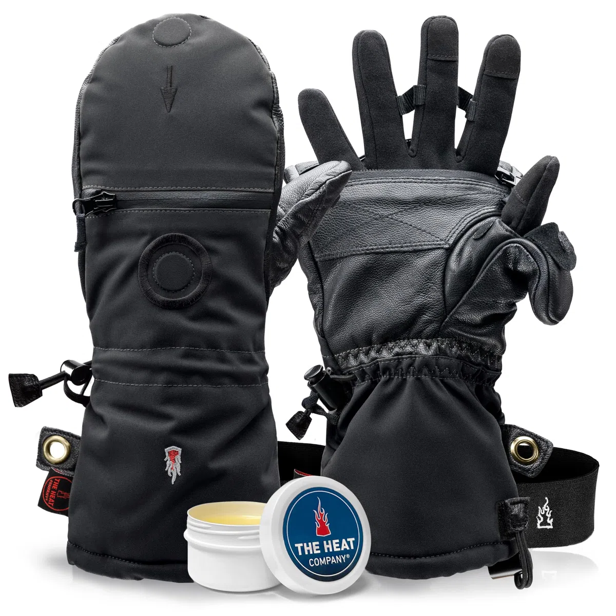 THE HEAT COMPANY - Heat 3 Smart - La innovación del Guantes - Guantes y Manoplas en uno - Manopla Invierno desplegables - Guante termicos Calida- Hombre & Mujer - Guantes Esqui