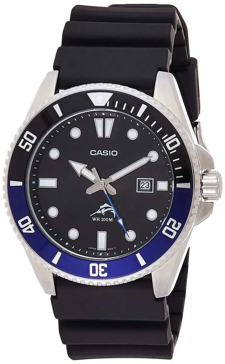 Casio Reloj de buceo negro MDV106-1AV 200 M WR para hombre (MDV106-1A)
