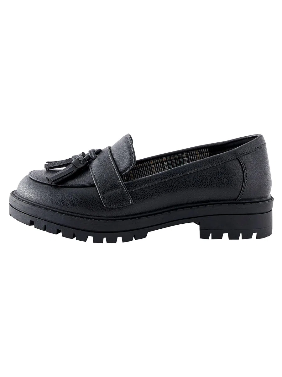 NEXT Niñas Mocasines Escolares con Suela Gruesa y borlas