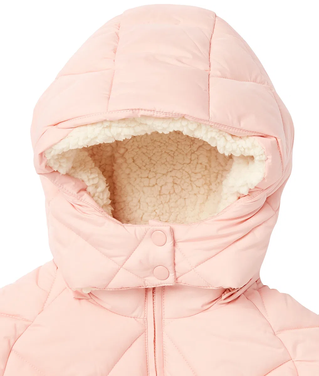 Amazon Essentials Niñas Abrigo Acolchado Largo de Corte Cocoon