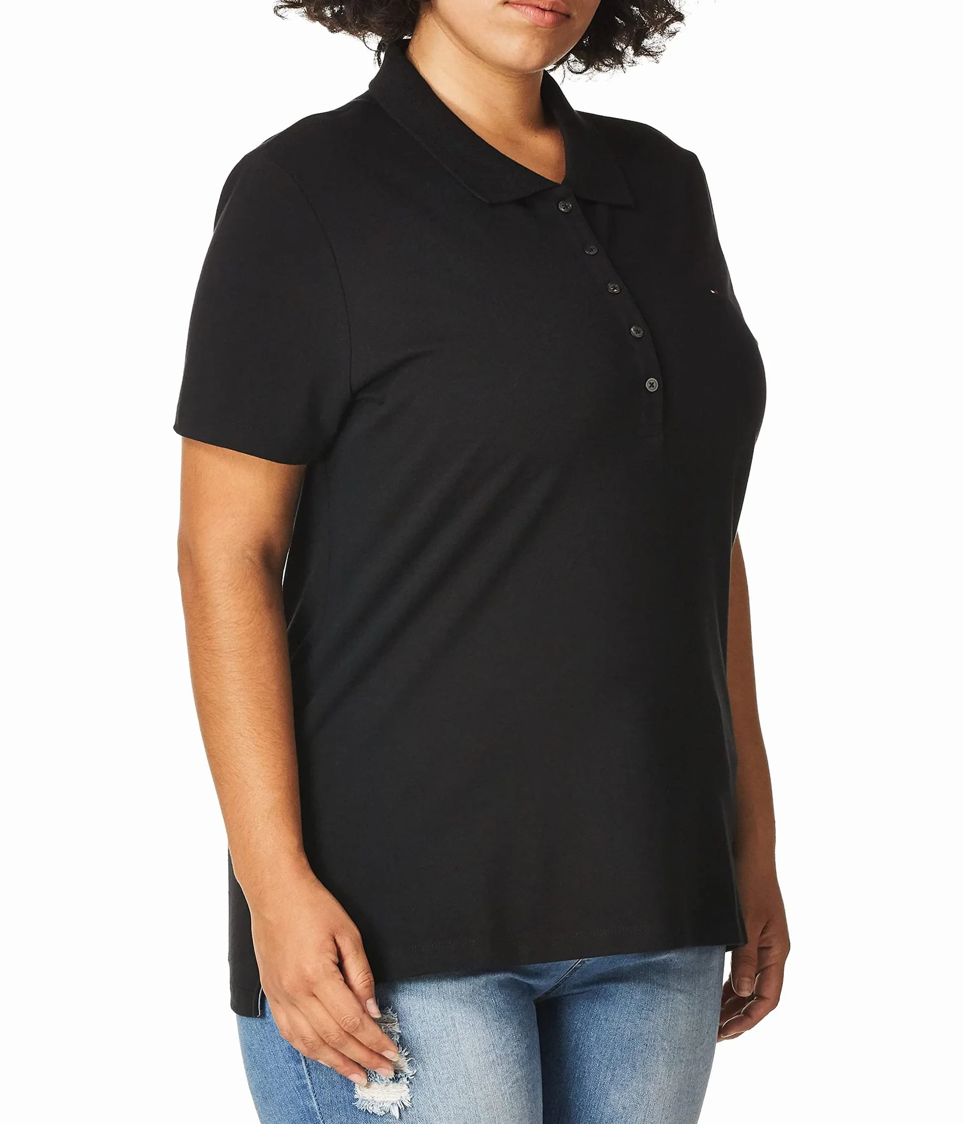 Tommy Hilfiger Classic Polo (Standard and Plus Size) Polo Core S/S Mujer