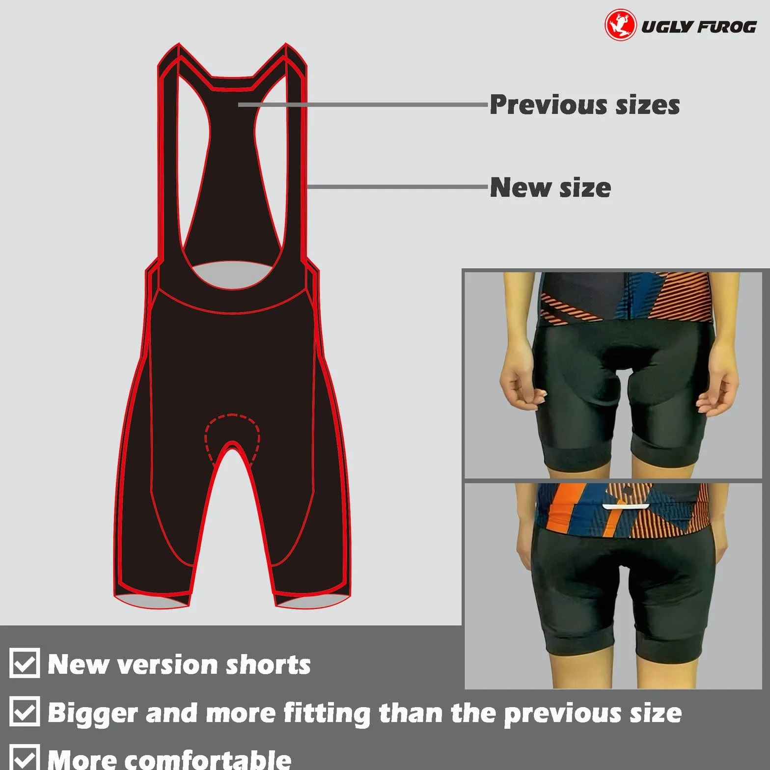 UGLY FROG hu Manga Corta Jersey de Ciclo Bici del Camino para Mujer, Conjunto Ropa Al Aire Libre Transpiración para La Bicicleta