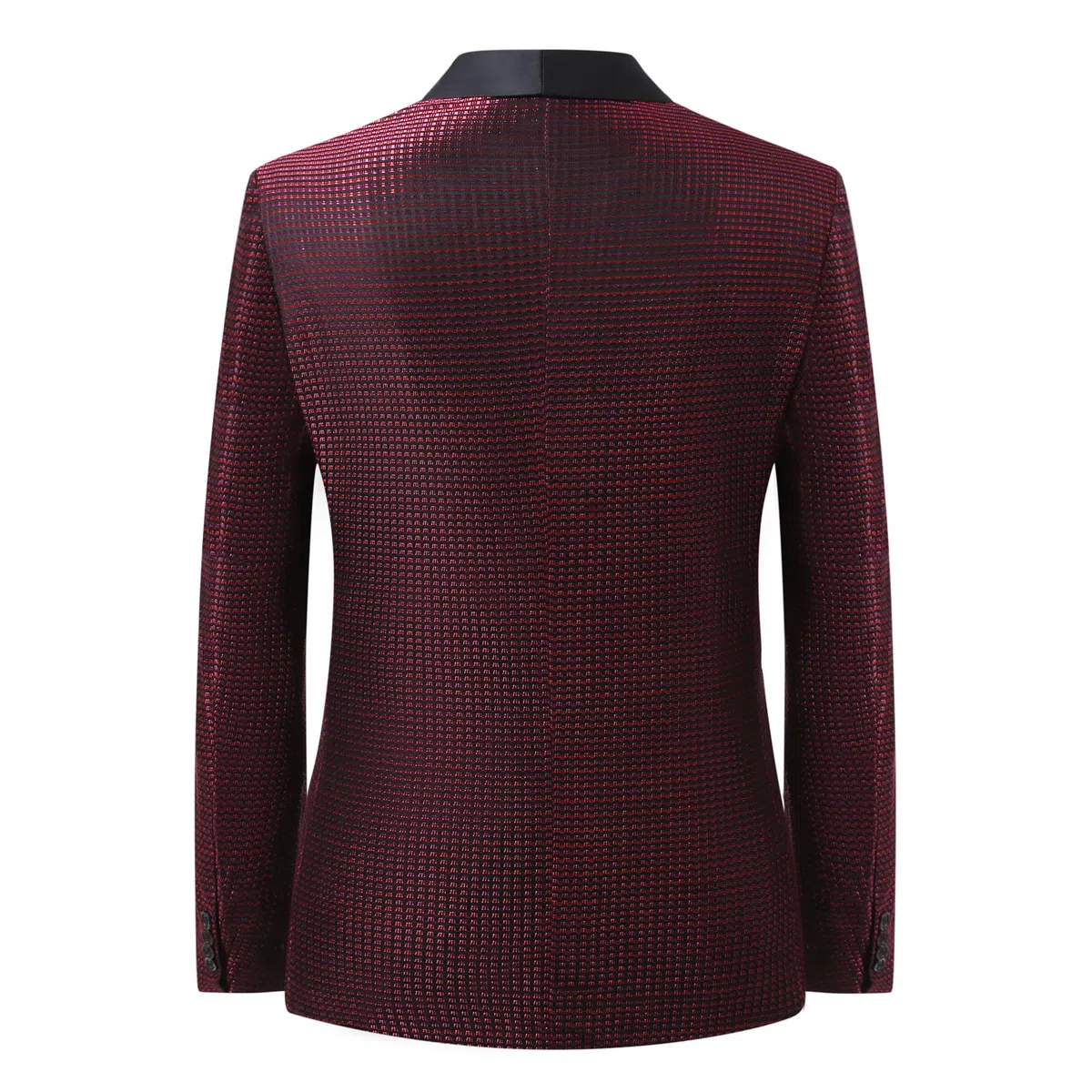 YFFUSHI Blazer Hombre Smoking Elegante Brillante con Cuello de Pico Esmoquin Slim Fit para Cenas Bodas y Galas