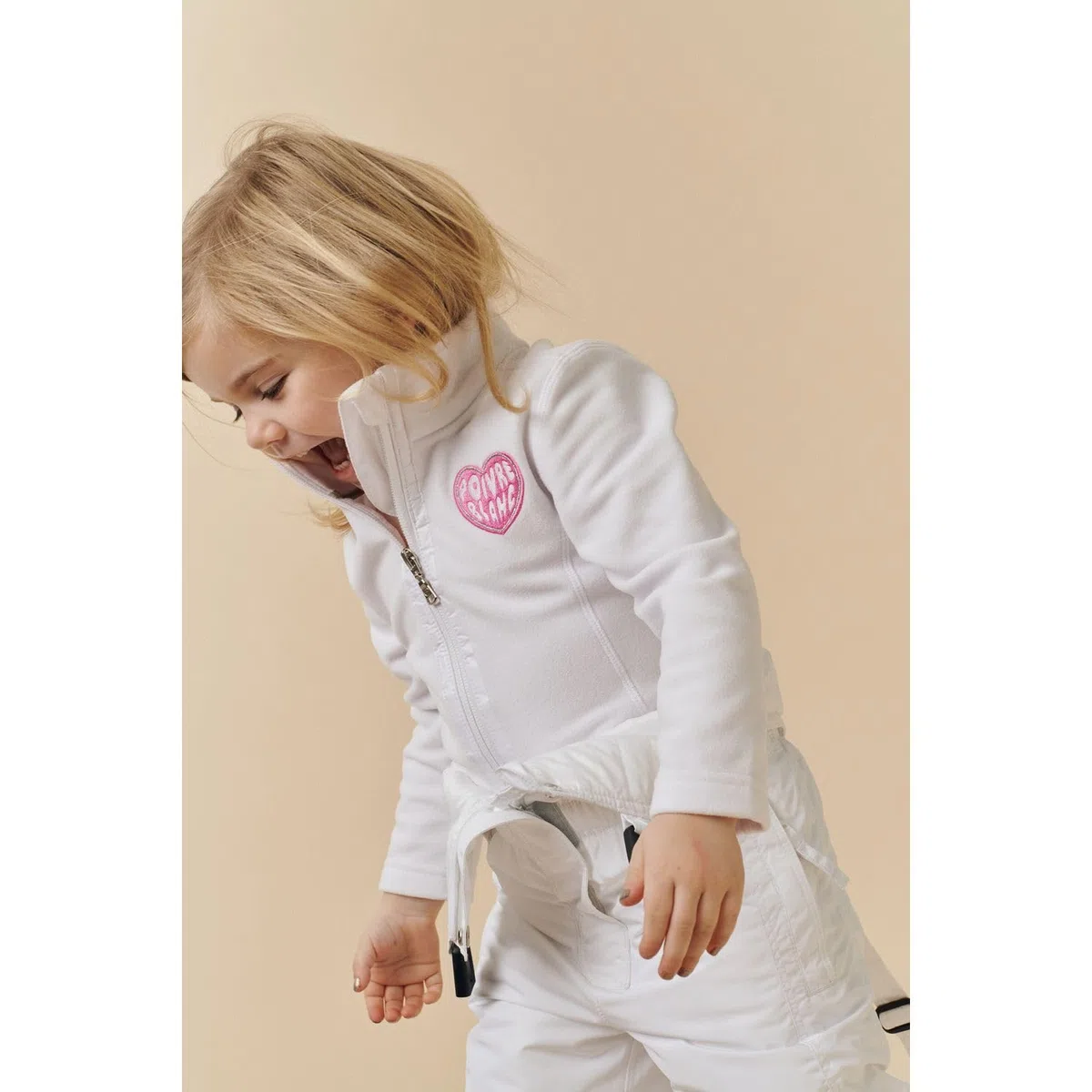 Pimienta Blanca - Chaqueta polar Micro Fleece Jacket 1500 White Girl - Blanco
