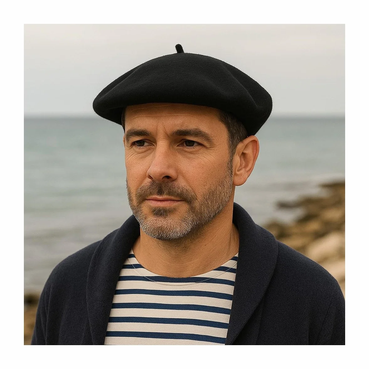 Traclet Beret Vasco Elosegui Basica Negro - Made in País Vasco