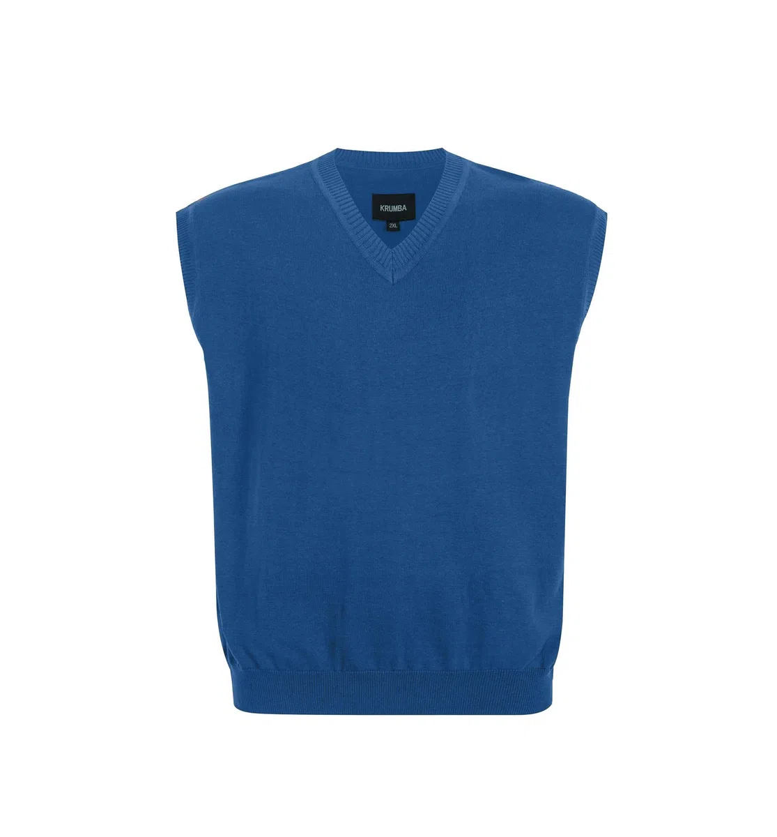 Hombres Suéter Chaleco para Extra Talla: Grande Alto V Cuello Sin Mangas Tejer Algodón Pullover