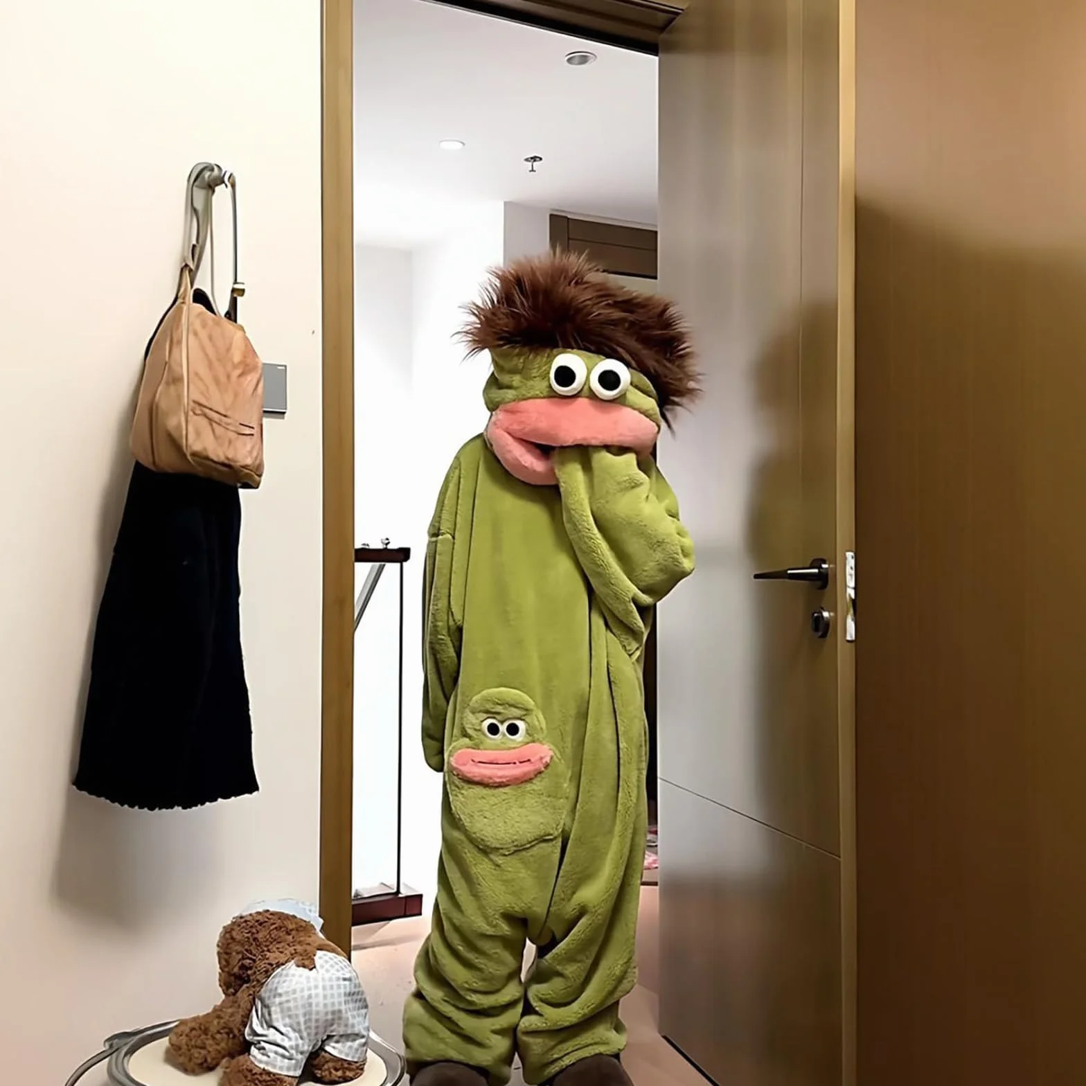 Genérico Pijama de Unisex Adulto Divertido Mono Pijama Monos Cosplay OversizedUna Pieza para Hombre y Mujer Disfraz Cosplay Ideal para Fiestas Ocio y Ropa de Casa2026