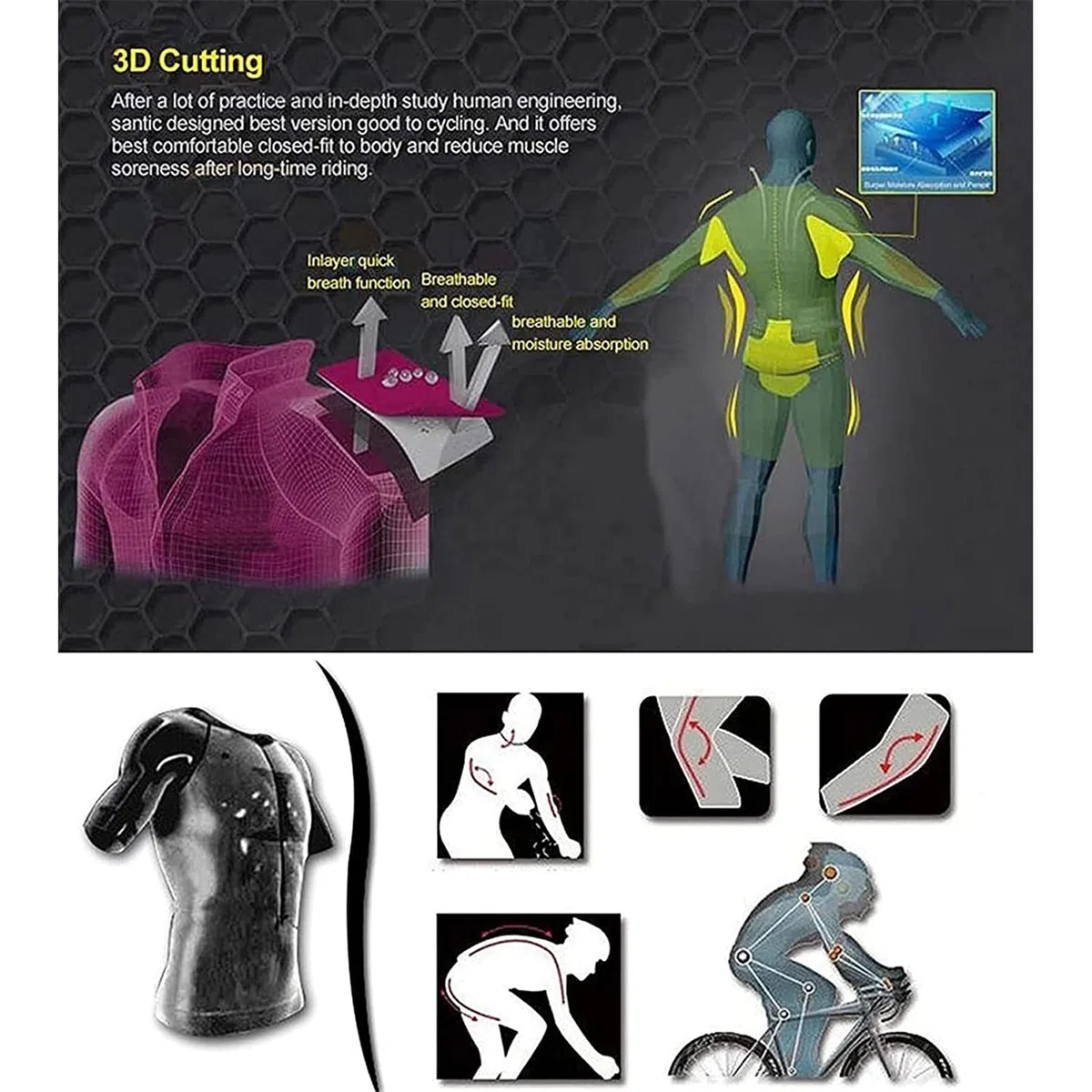 Mujeres triatlón Mono Ciclismo Mono Kit de Manga Corta Jersey de Ciclo Bici del Camino para Mujer,Mono De Ciclismo De Una Pieza Mamelucos Mono para Mujer con Pantalones Cort