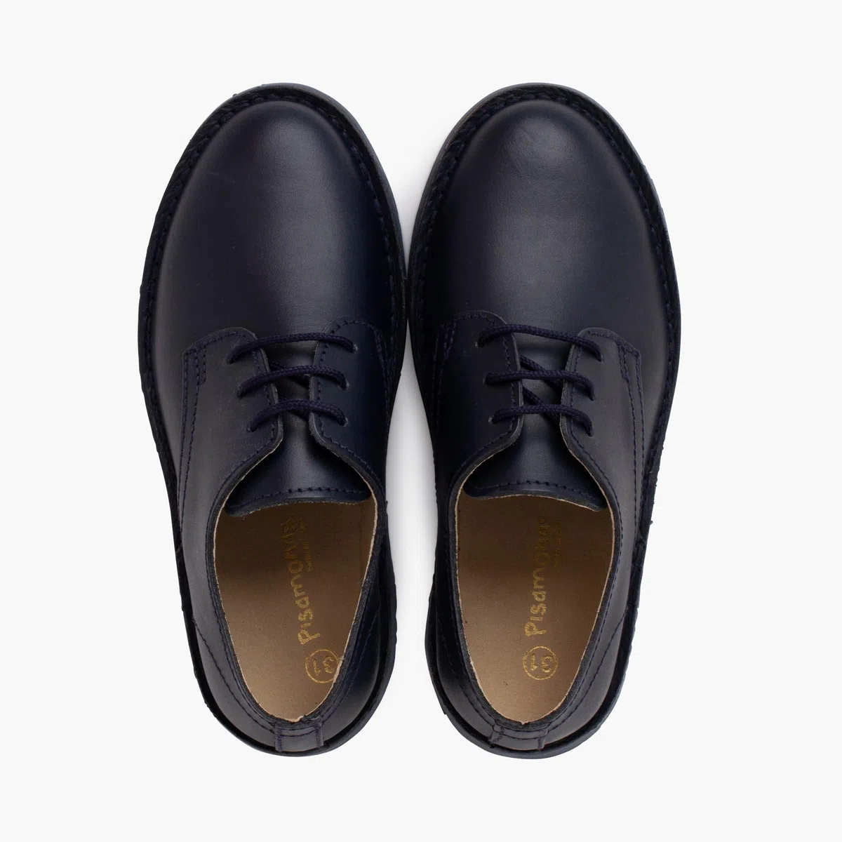 Pisamonas Zapatos Blucher Vestir Piel Niños