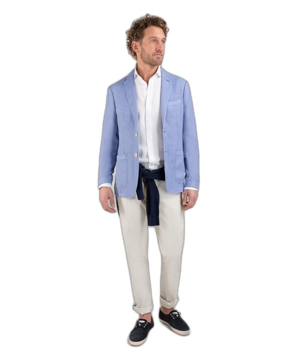El Ganso Americana Lino Garment Dyed Azul