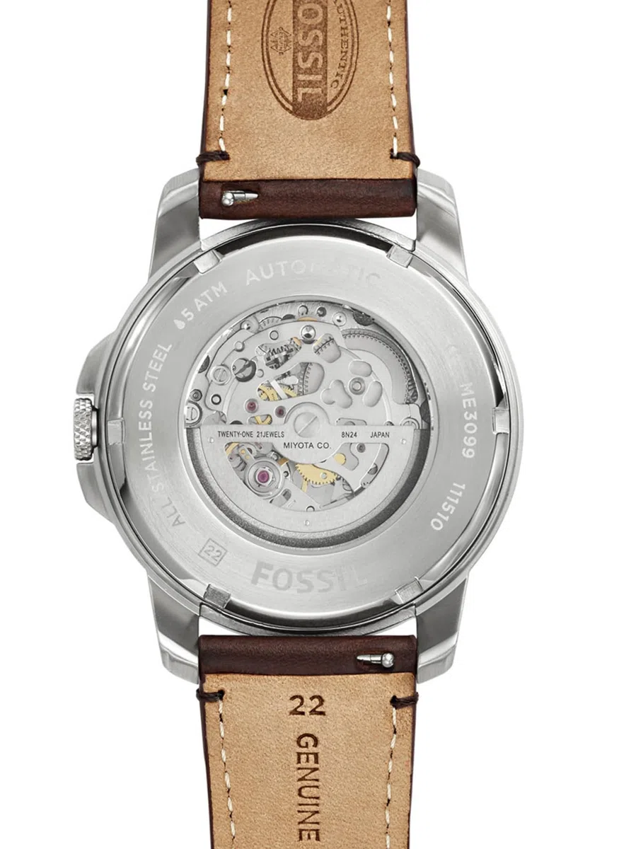 Fossil Grant Reloj mecánico automático de acero inoxidable para hombre