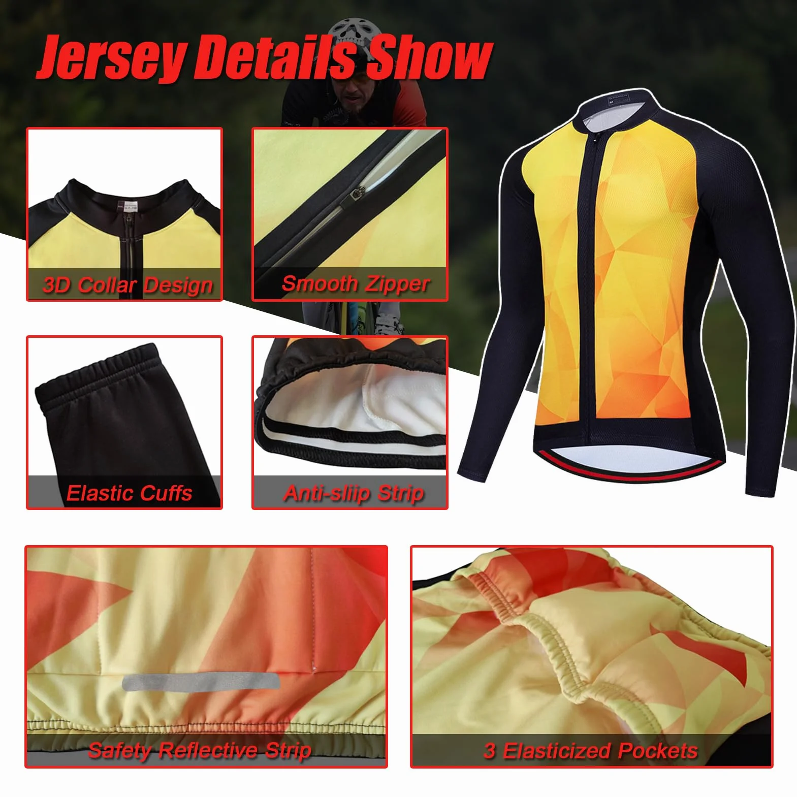 Maillot Ciclismo Mujer Conjunto Ciclista Invierno Ropa Bici MTB Polar Térmico,Traje Bicicleta Chaquetas Ciclo Manga Larga y Pantalones Tirantes con 19D Gel Acolchado,Completa BTT Jerseys Transpirable