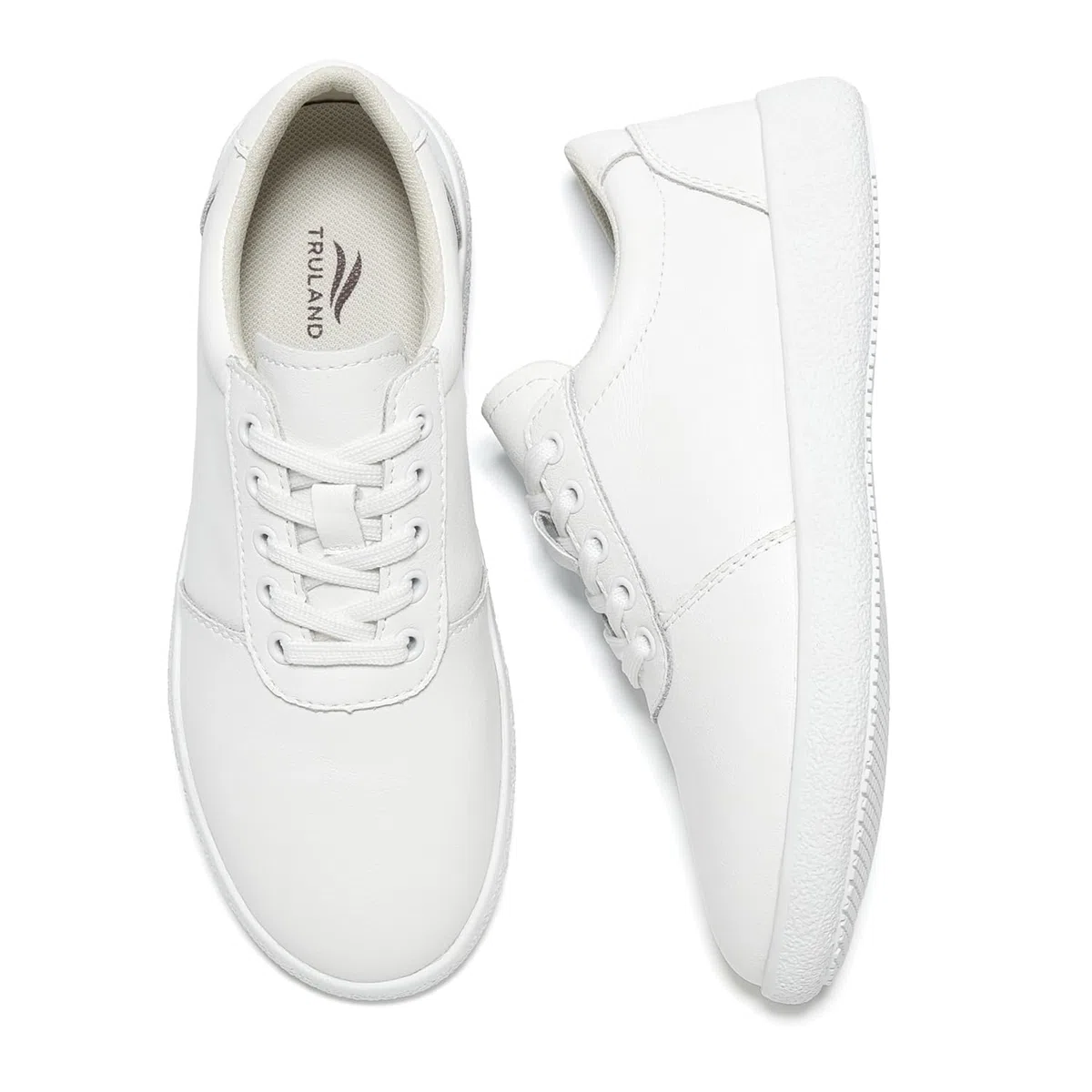 TRULAND Zapatos de trabajo antideslizantes para mujer, zapatos de cuero antideslizantes para enfermeras, chefs y profesionales de la salud, ligeros y cómodos para restaurante y servicio de alimentos
