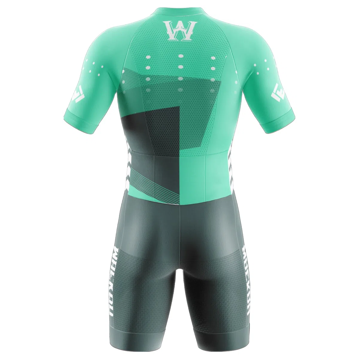 Summer Cycling Skinsuit Triatlón for Hombres, Pro Manga Corta Traje de Ciclismo, Racing Tri Suit de Bicicletas Acolchado de Gel, MTB Mono Bueno para Correr, Andar en Bicicleta