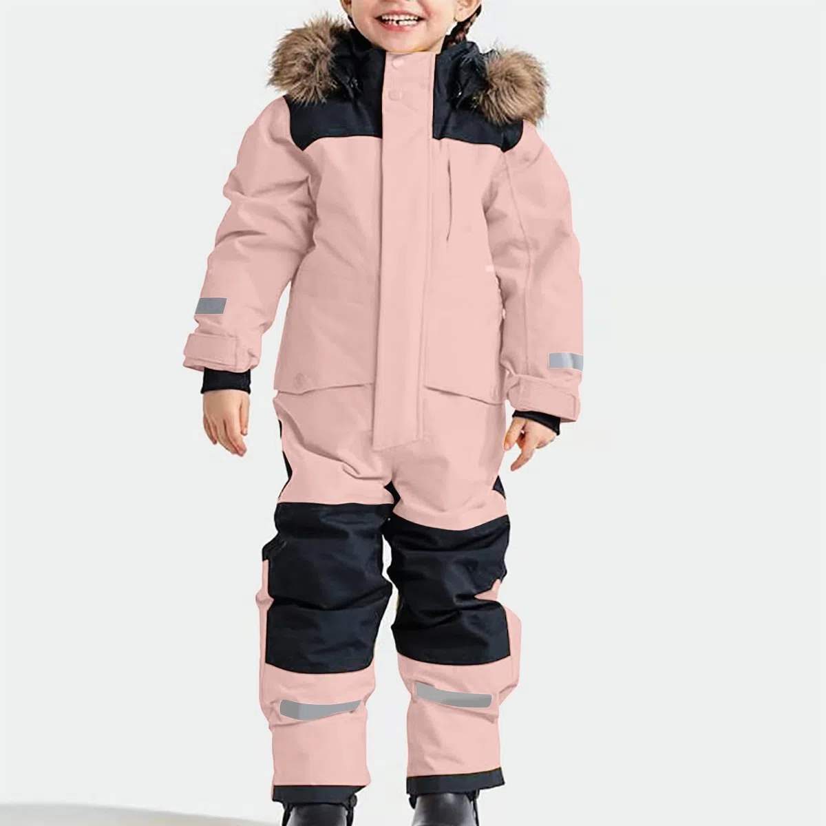 Traje de Nieve de una Pieza Impermeable y cálido para niños, Traje Nieve Invierno para Exteriores, esquí bebés y niñas.