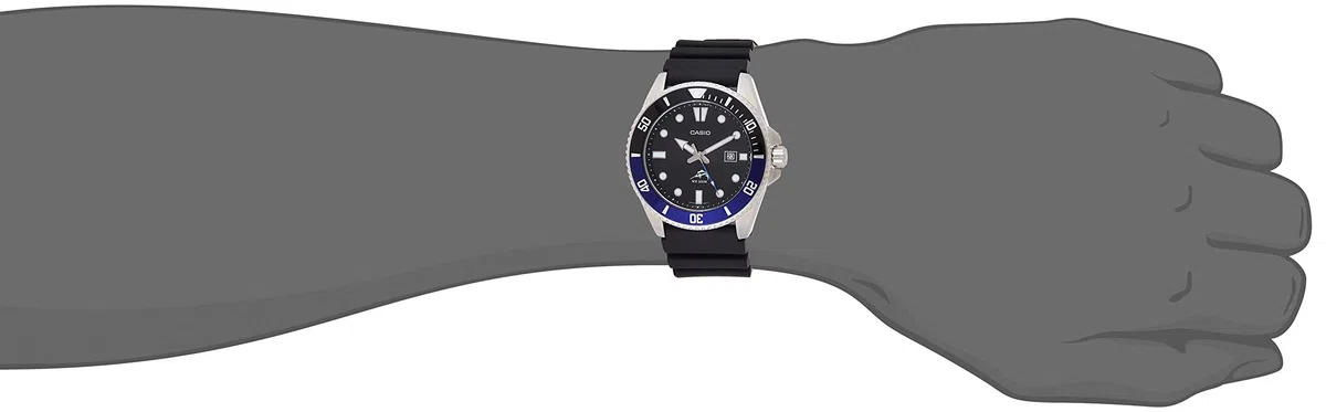 Casio Reloj de buceo negro MDV106-1AV 200 M WR para hombre (MDV106-1A)