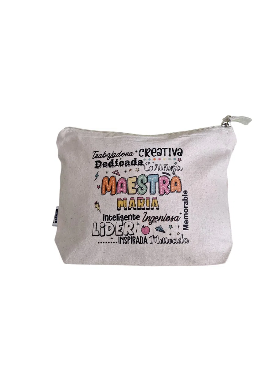 Genérico Pack de Regalo personalizado con nombre y texto, para maestras, Profesoras, profesoras de guardería.