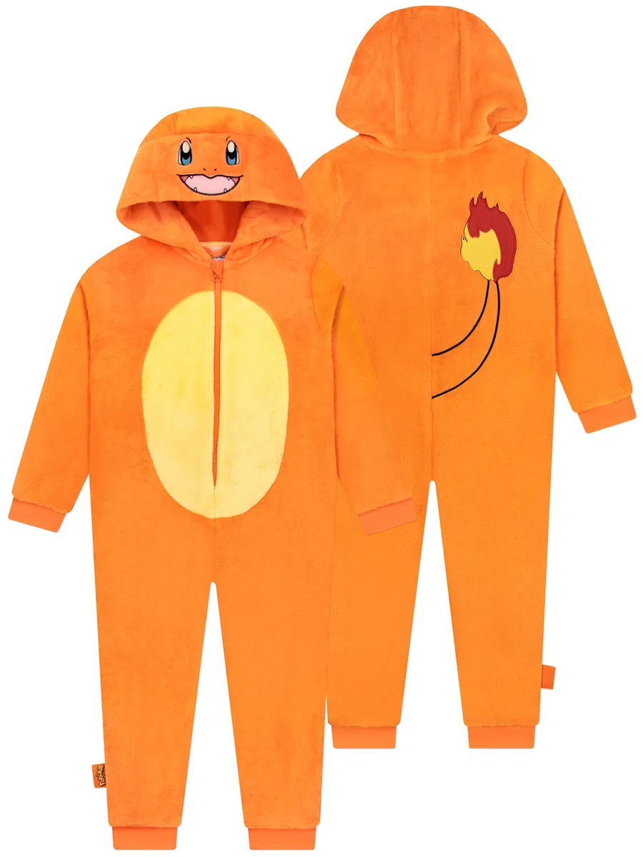 Pokemon Pijama Niño, Mono De Charmander, Pijama De Charmander Niño, Mono De Invierno De Polar para Niños