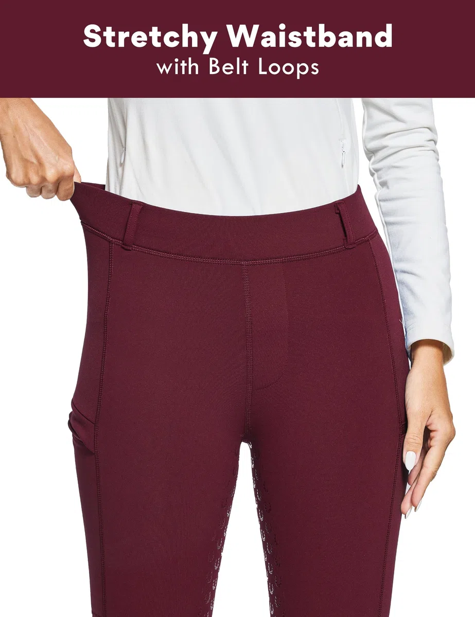 FitsT4 Sports Pantalones de equitación de invierno para mujer con bolsillos con cremallera, mallas de equitación con forro polar