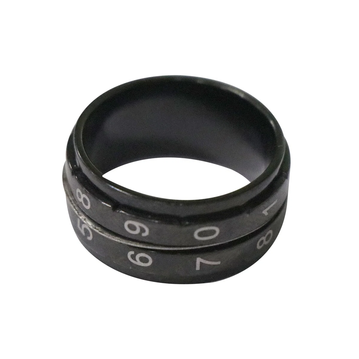 KnitPro - Negro (Talla 7, 17.3mm) Anillo Contador de Vueltas - 1 Unidad