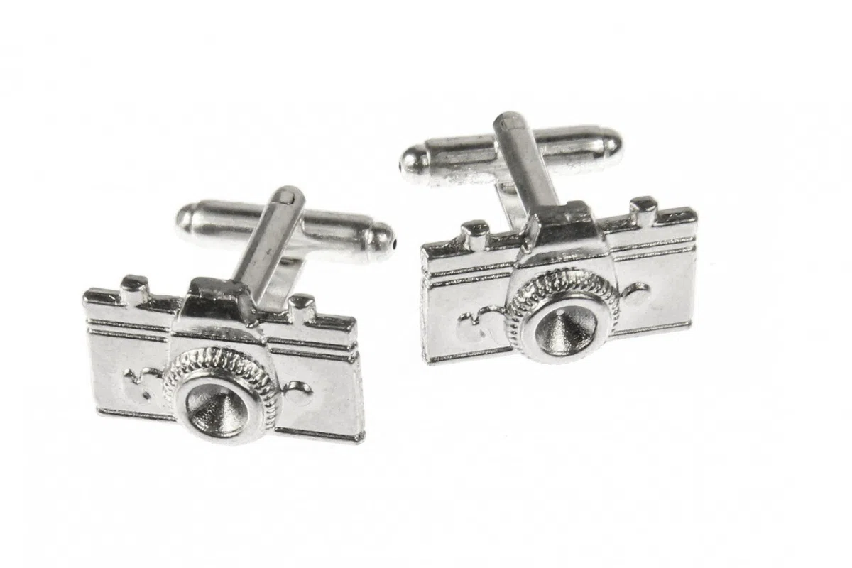 Miniblings Cámara Gemelos Botones con la Caja de la cámara de Fotos Autor