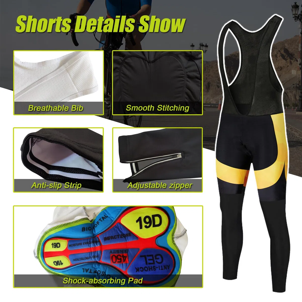 Maillot Ciclismo Mujer Conjunto Ciclista Invierno Ropa Bici MTB Polar Térmico,Traje Bicicleta Chaquetas Ciclo Manga Larga y Pantalones Tirantes con 19D Gel Acolchado,Completa BTT Jerseys Transpirable