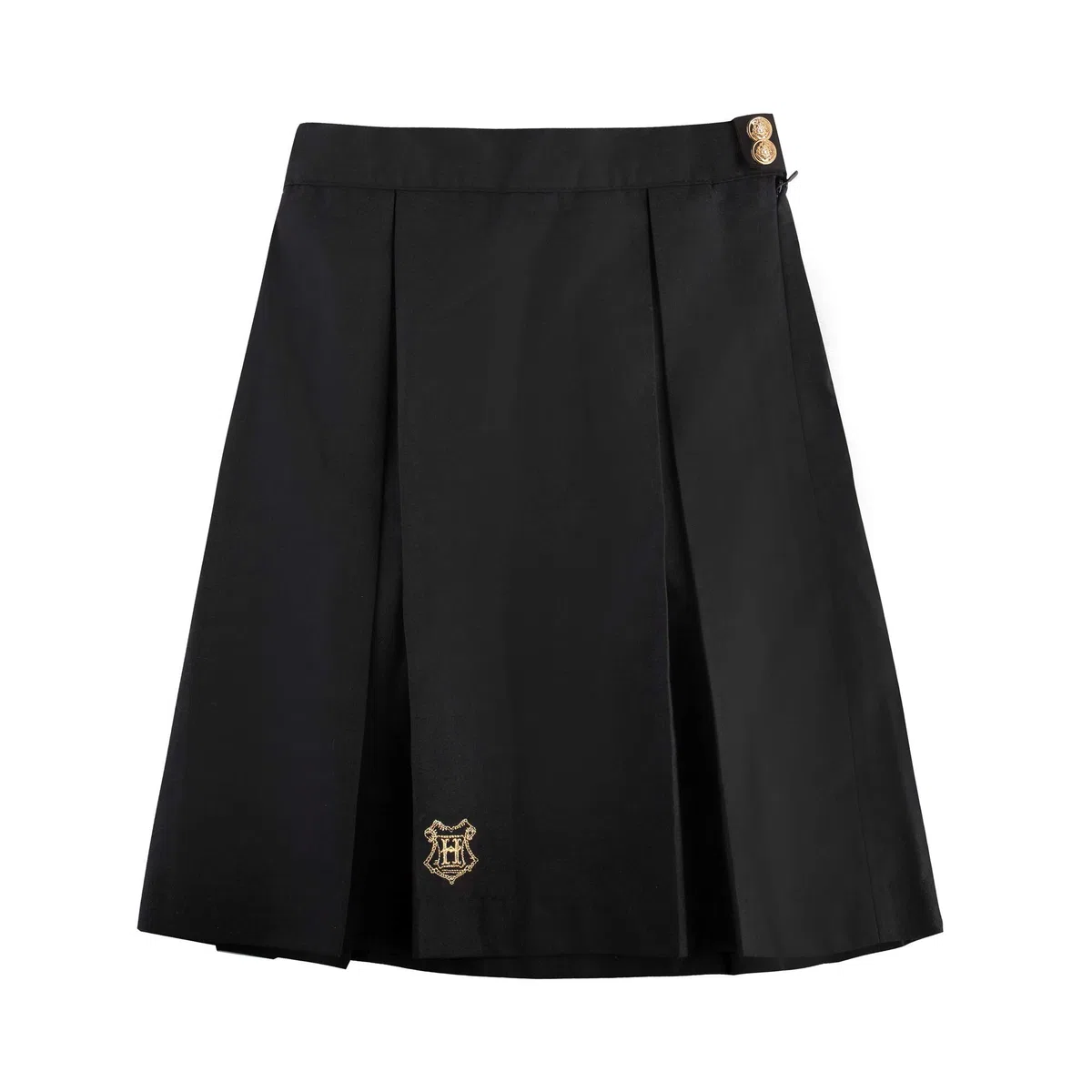 Cinereplicas Falda de estudiante Hermione - Harry Potter - Falda Informal Unisex Adulto Negro Tiro medio EU Large